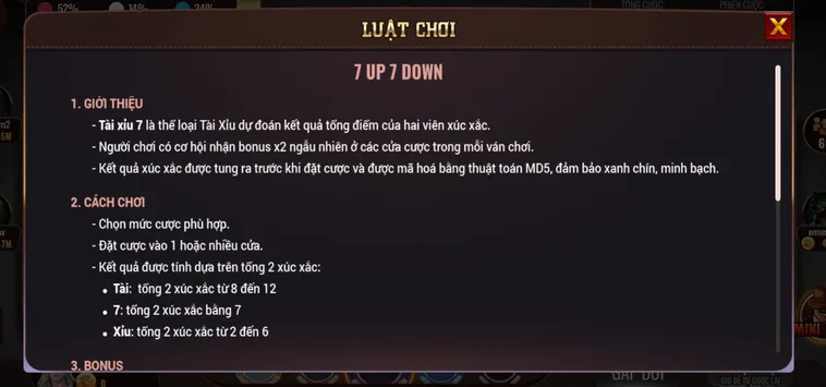 Chinh Phục Siêu Phẩm 7 Up Down Tại BomWin Với Tỷ Lệ Thắng Cực Khủng