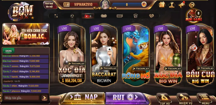 Trải Nghiệm Sảnh Live Casino BomWin Đỉnh Cao Với Tỷ Lệ Thưởng Khủng
