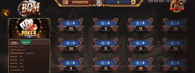 Hướng Dẫn Chơi Poker Tại BomWin Để Giành Chiến Thắng Lớn Nhất Thế Giới