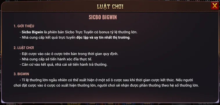 Chinh Phục Sicbo BigWin Tại BomWin Với Chiến Thuật Đỉnh Cao Dễ Thắng Lớn