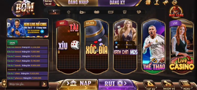 Trang Chủ BomWin - Cổng Game Bài Đổi Thưởng Không Nên Bỏ Lỡ